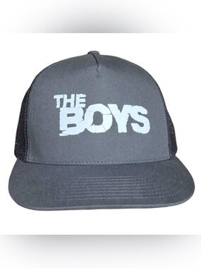 The Boys TV Show Promo SnapBack Trucker Hat Cap Grey Rare Homelander Butcher
